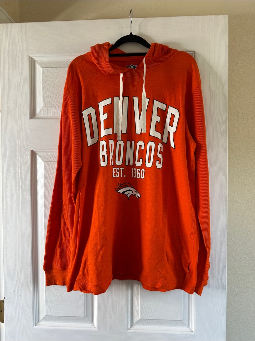 Denver Broncos Orange Hooded Sweater